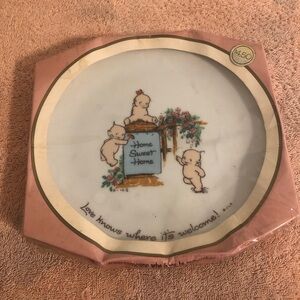 Vintage 1973 Kewpie Collector Edition Home Sweet Home Porcelain Plate NOS